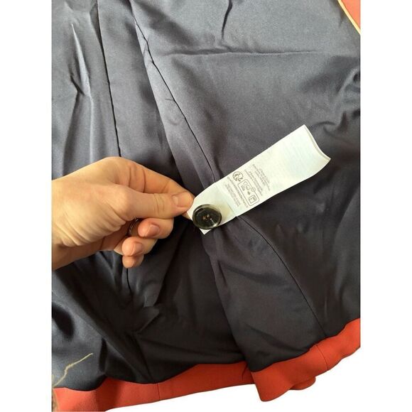 BODEN Fluid Tailored Blazer Jacket size 20 22 Salmon Red Button Front - Picture 16 of 16